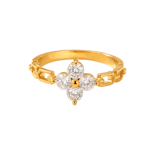 Zerlina | 18K Gold Waterproof Floral Ring